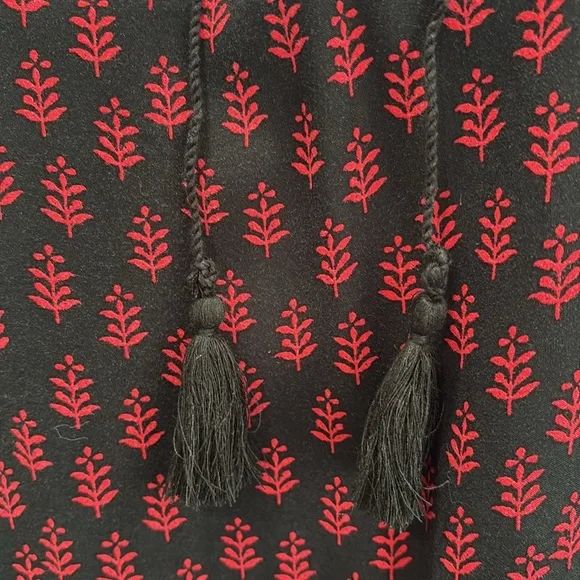 Beachlunchlounge Floral Paisley Mixed Print Peasant Tunic Size XL Long Sleeve - Picture 4 of 13